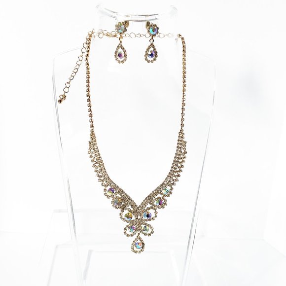 Bridal Jewelry Set | Camilla Iridescent - Picture 3 of 9